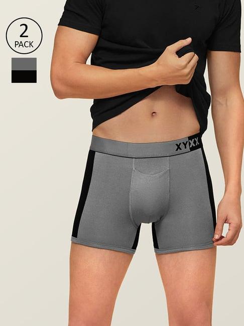 xyxx grey trunks - pack of 2