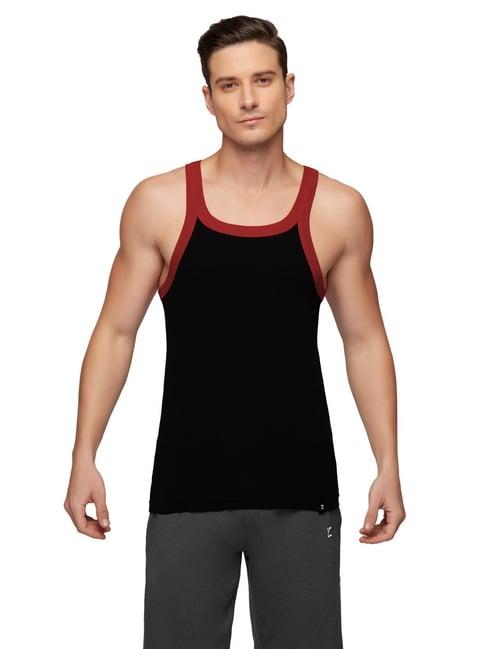 xyxx jet black regular fit vest