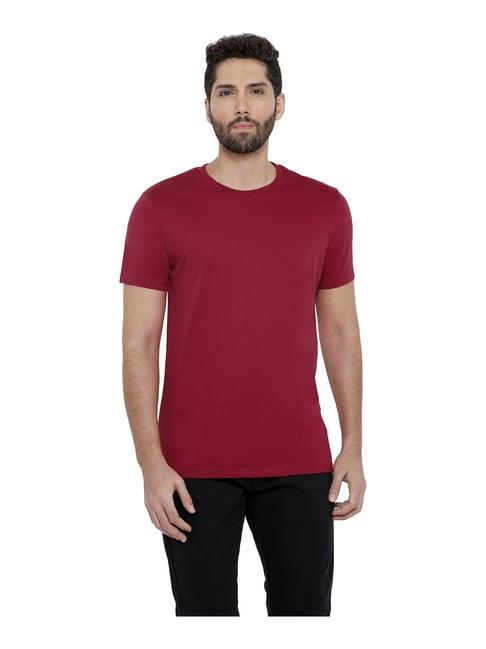 xyxx maroon crew neck t-shirt