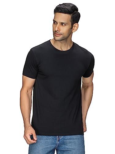 xyxx men's solid regular fit t-shirt (xy_cr15_tshirt_1_black