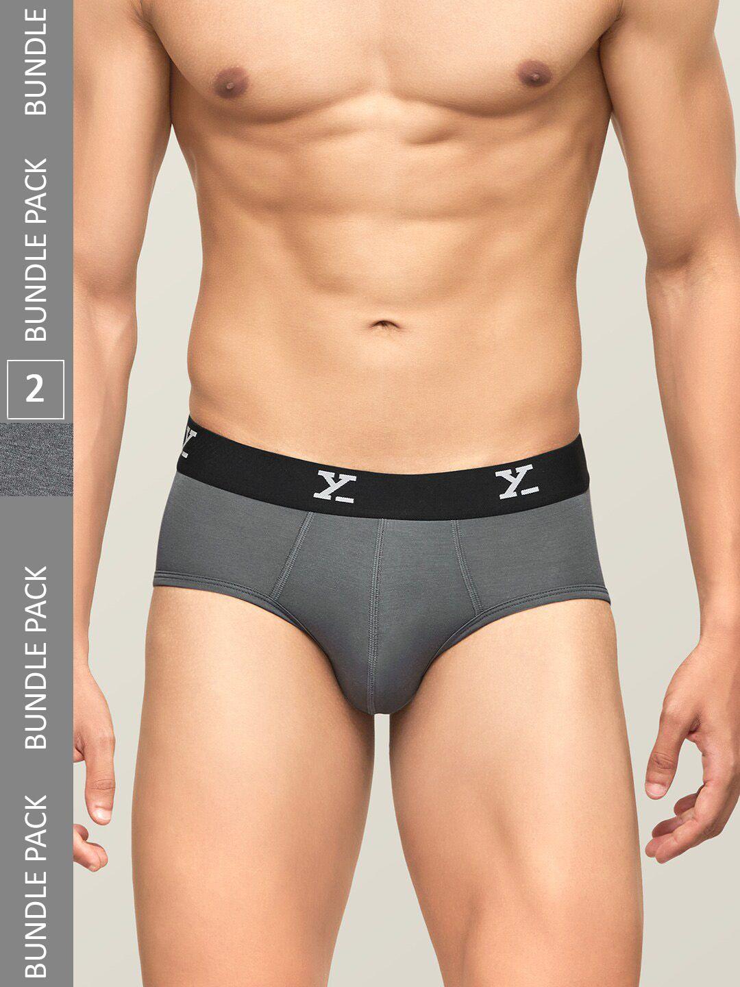 xyxx men pack of 2 intellisoft antimicrobial micro modal dualist briefs xybrf2pckn605