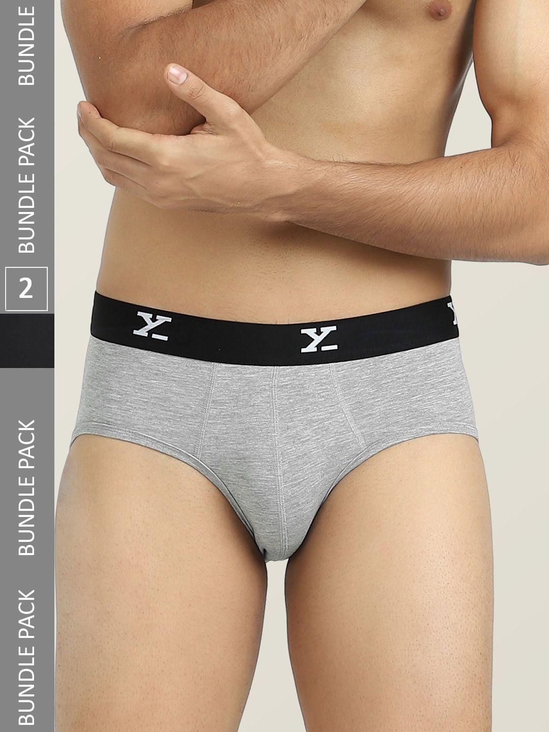 xyxx men pack of 2 intellisoft antimicrobial micro modal dualist briefs xybrf2pckn607