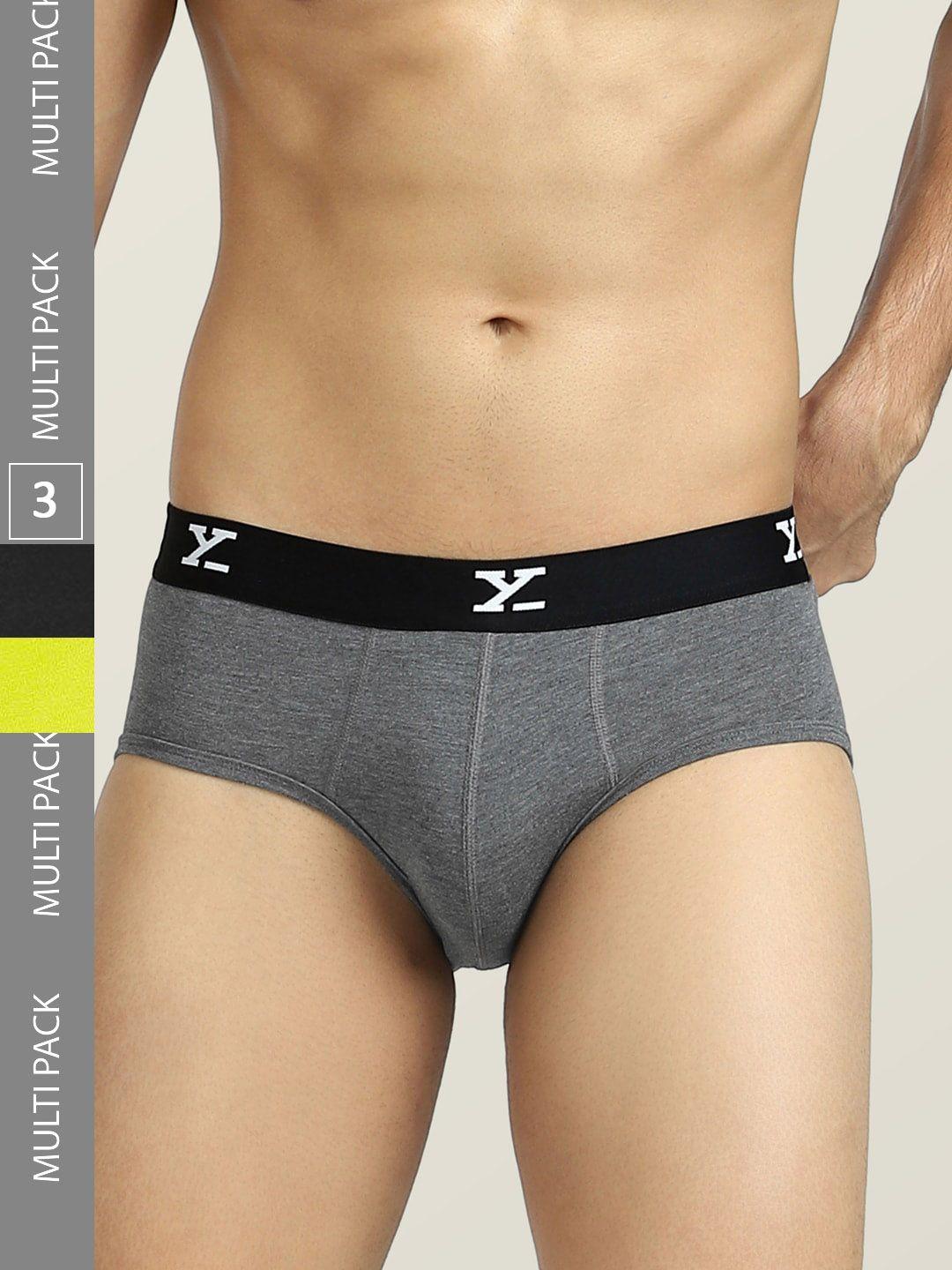 xyxx men pack of 3 antimicrobial basic briefs