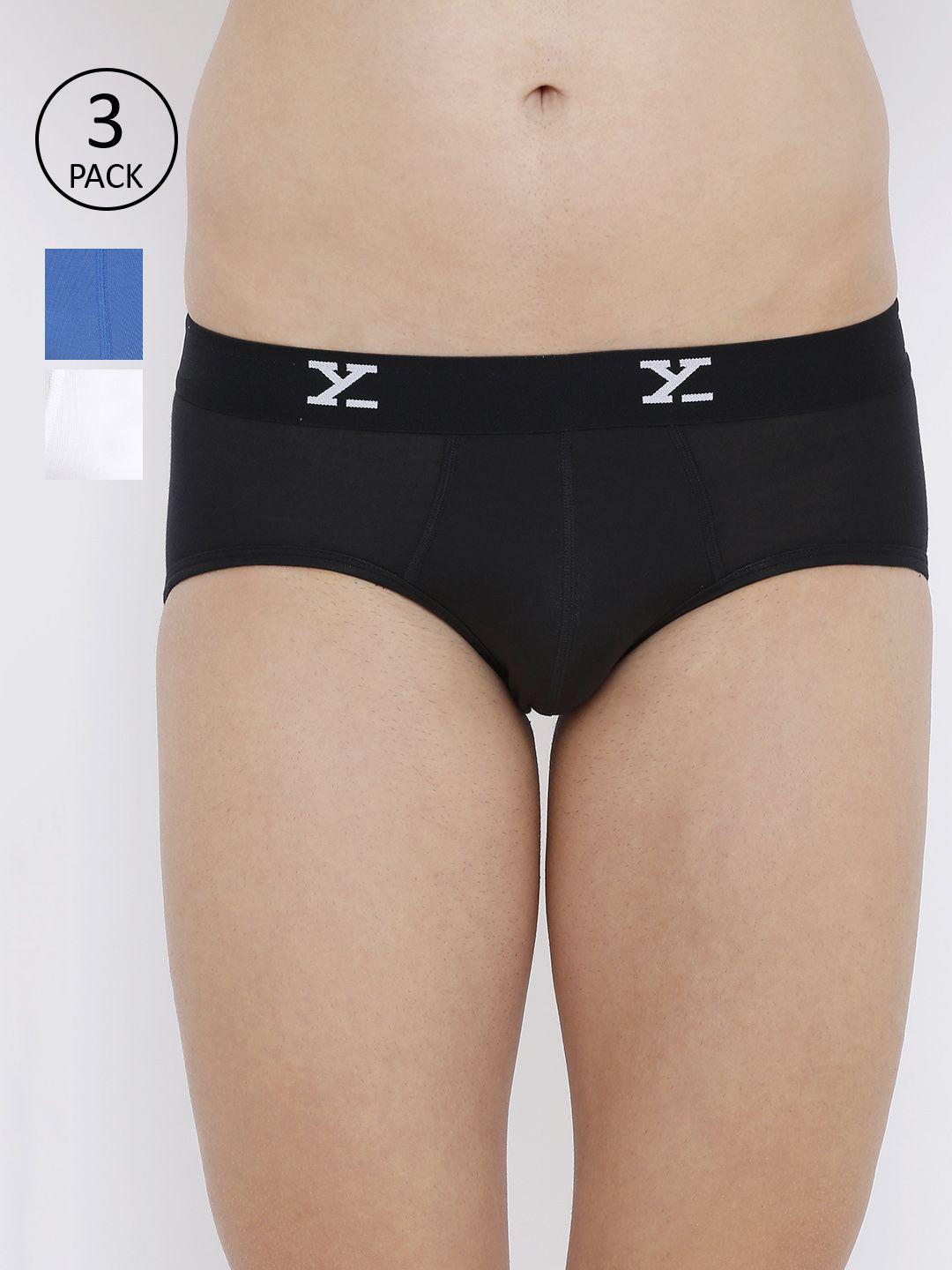 xyxx men pack of 3 ultra soft antimicrobial basic briefs xybrf3pckn21