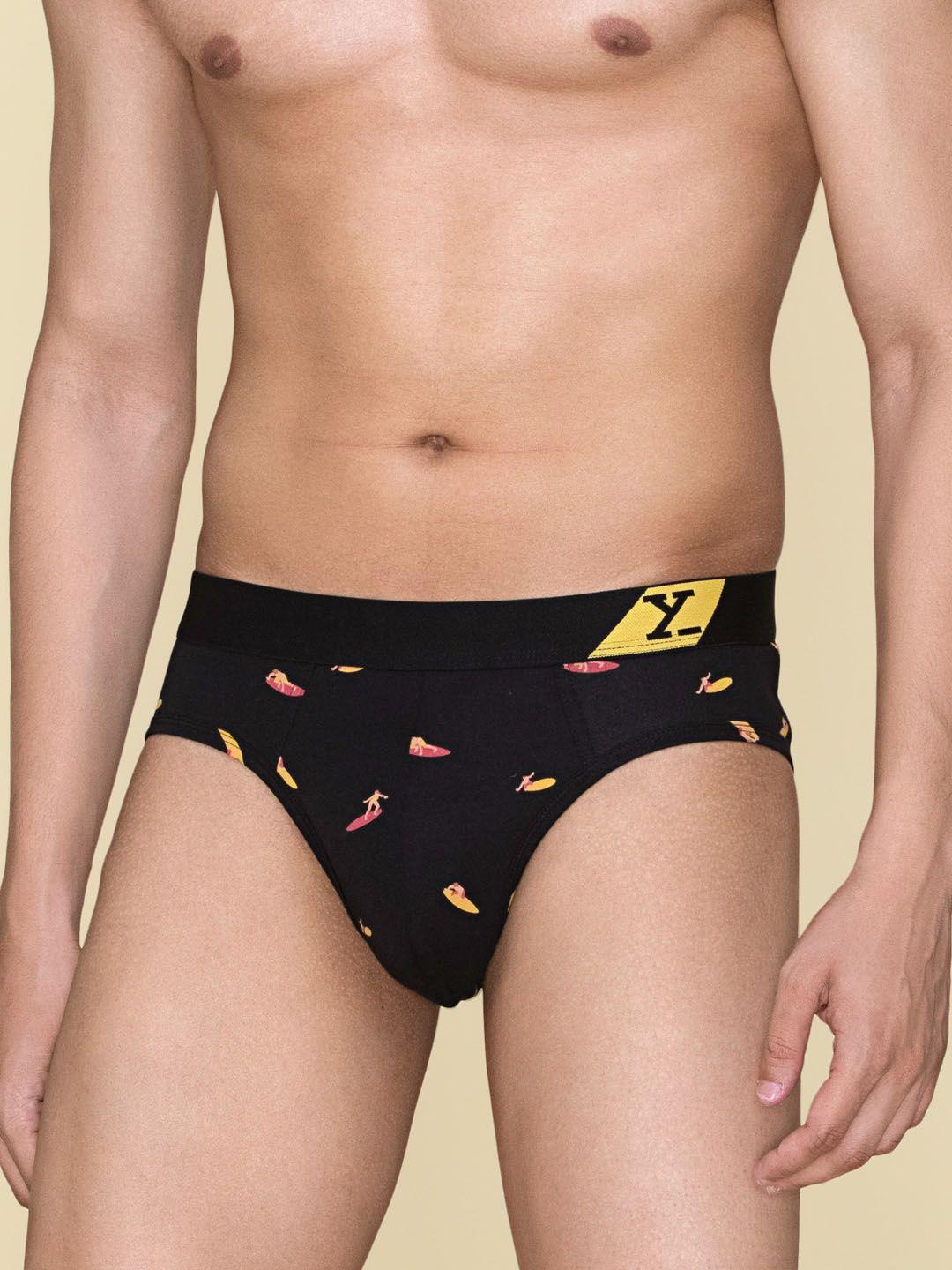 xyxx men printed combed cotton basic briefs xybrf197