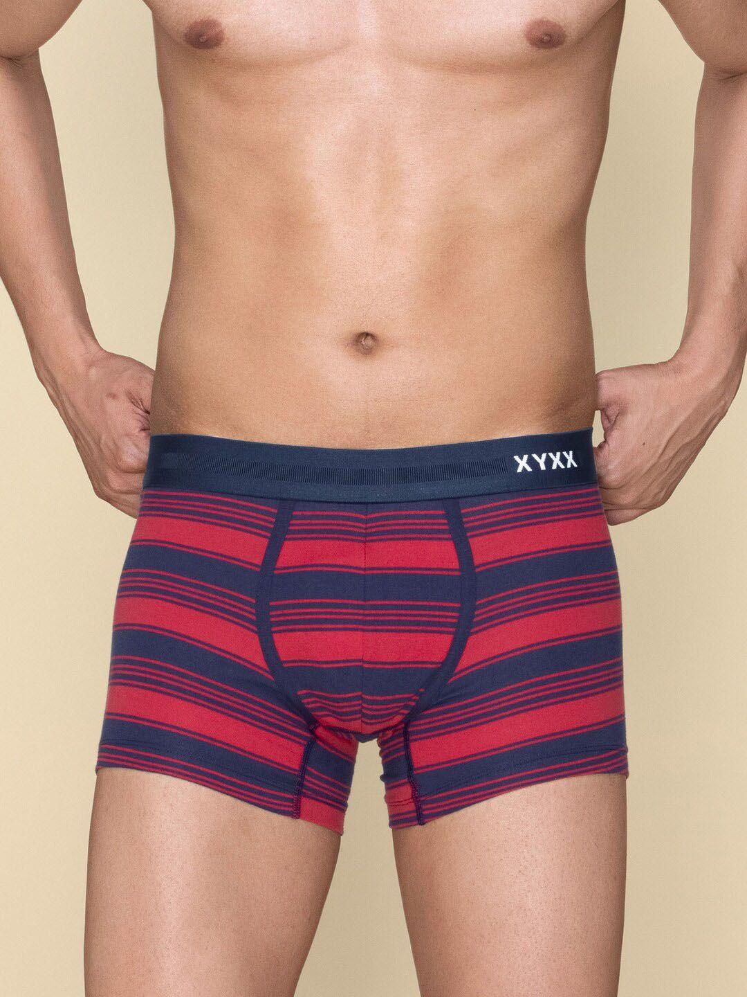 xyxx men striped combed cotton streax trunks xytrnk143