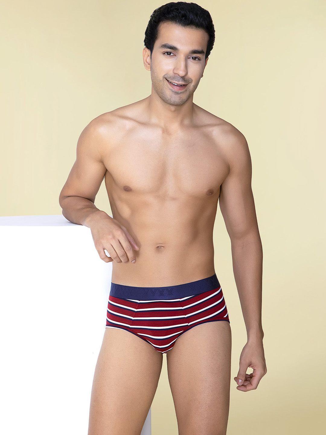 xyxx men striped micro modal linea brief