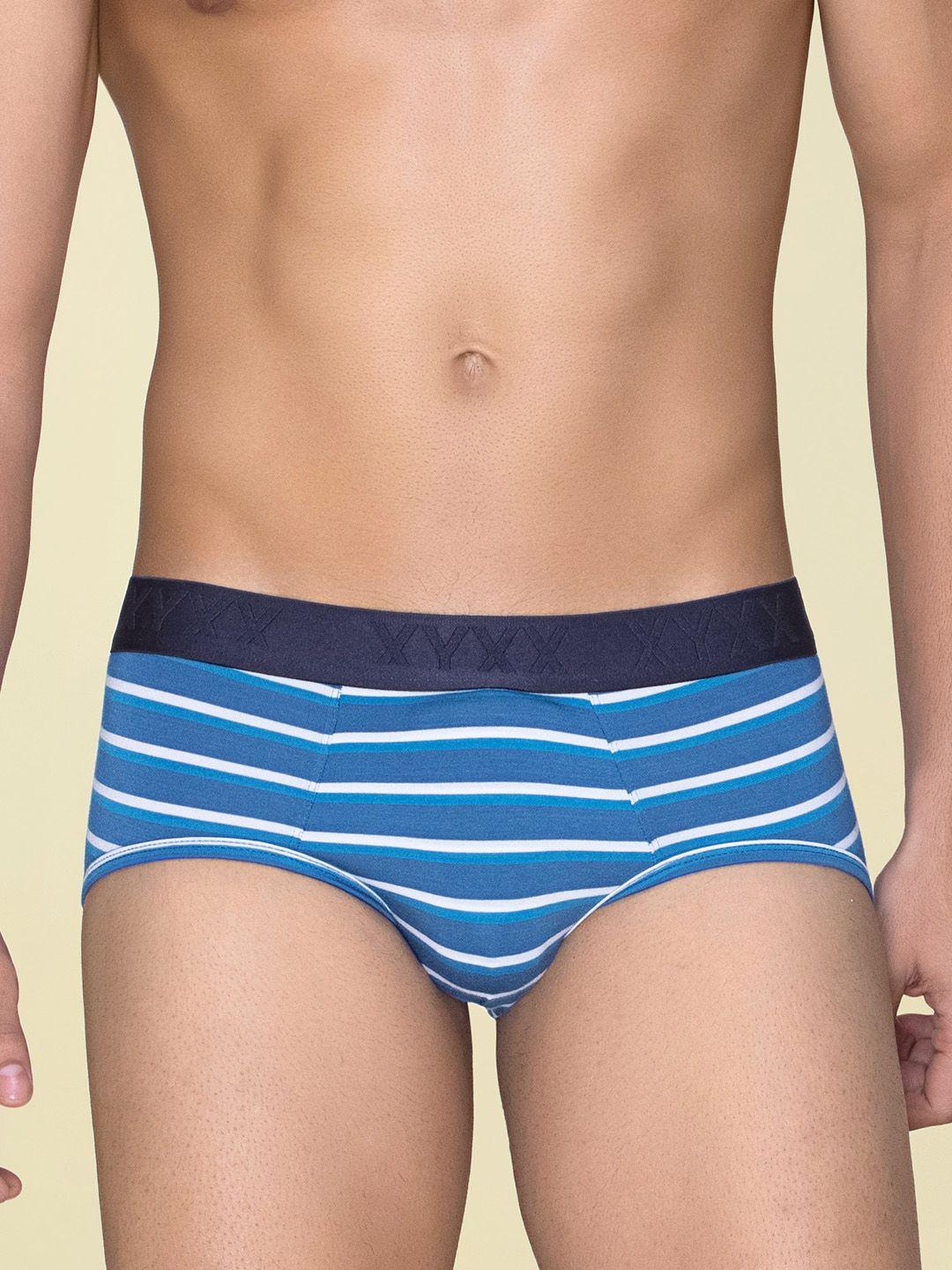 xyxx men striped micro modal linea briefs xybrf150