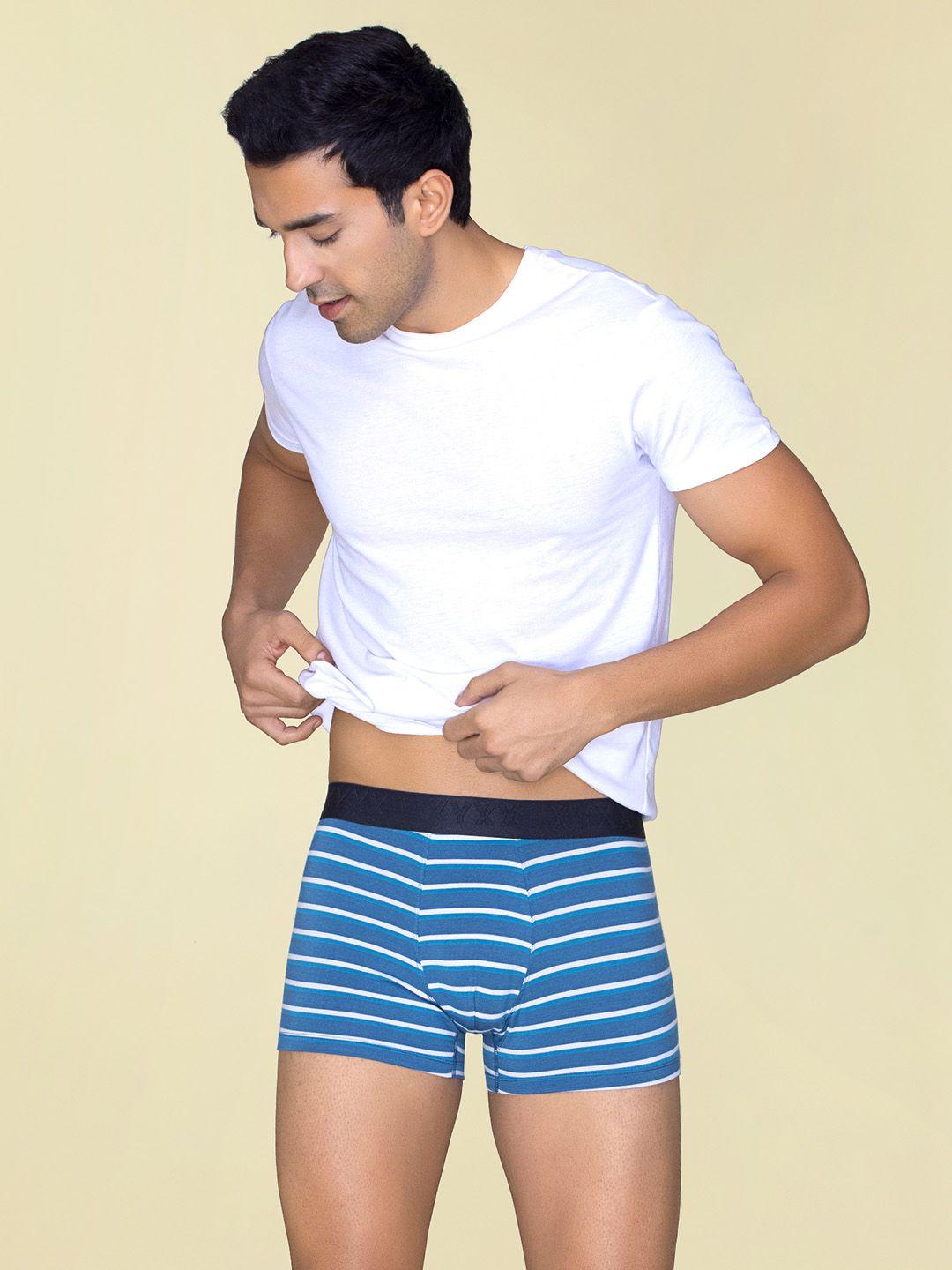 xyxx men striped micro modal linea trunks- xytrnk150