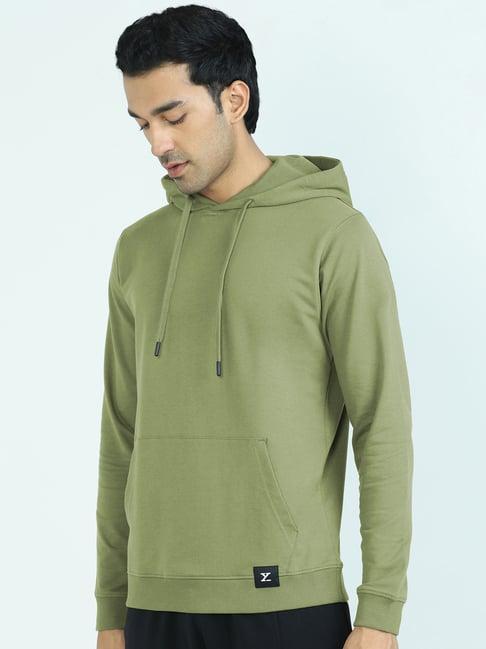 xyxx olive regular fit hooded sweatshirt