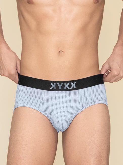 xyxx pink & grey check micro modal briefs