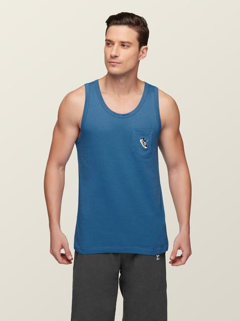 xyxx royal blue regular fit vest