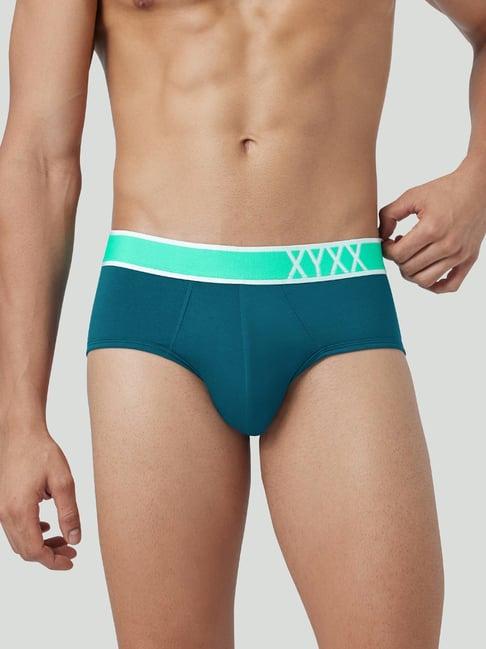 xyxx teal green intellisoft micro modal briefs