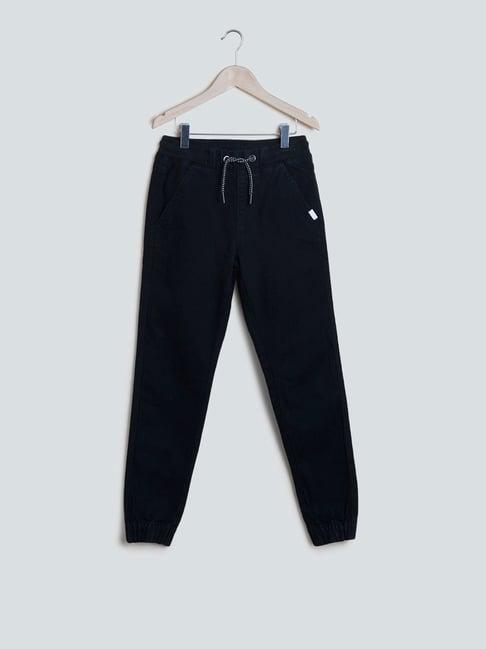 y&f kids by westside black jogger-style jeans