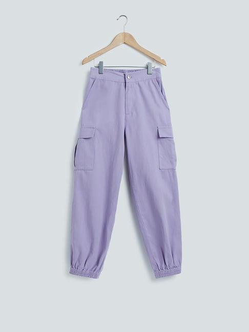 y&f kids by westside lavender cargo-style pants