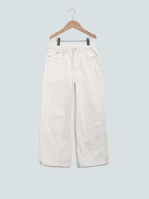 y&f by westside plain off-white jeans
