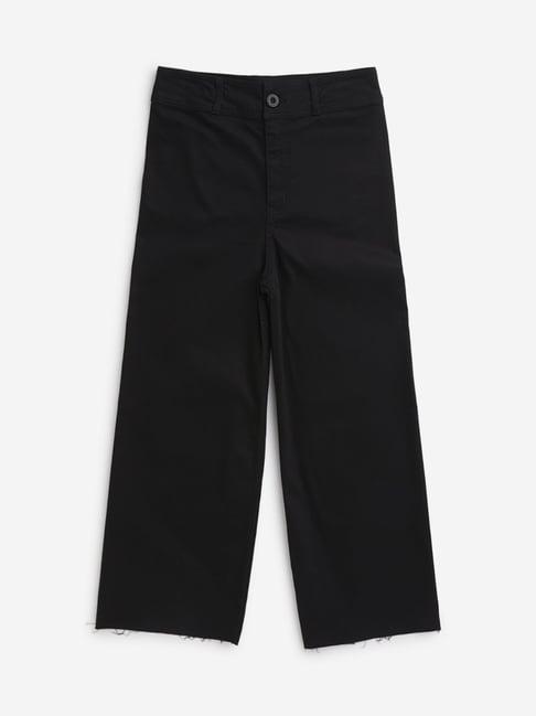 y&f kids by westside black high rise straight fit jeans