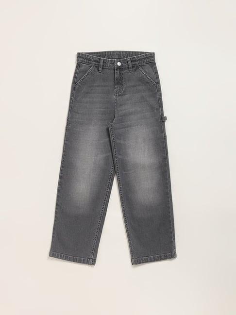 y&f kids by westside grey cargo denim jeans