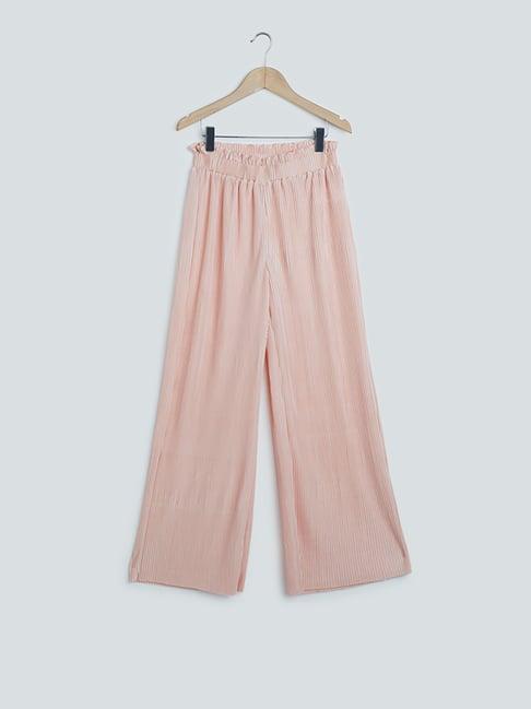 y&f kids by westside light pink plisse pants
