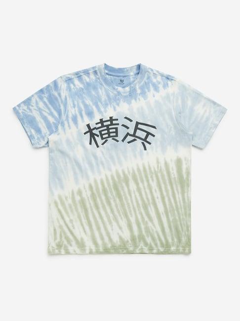 y&f kids by westside multicolour tie-dye print cotton t-shirt