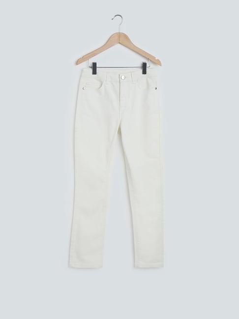 y&f kids by westside off-white jeans