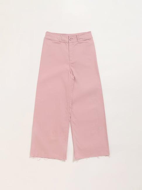 y&f kids by westside pink mid rise straight fit jeans