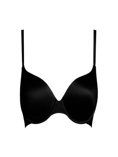 yamamay black under wired padded balconette bra