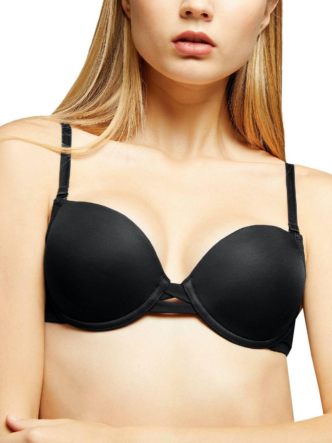 yamamay black underwired justin heavily padded bra