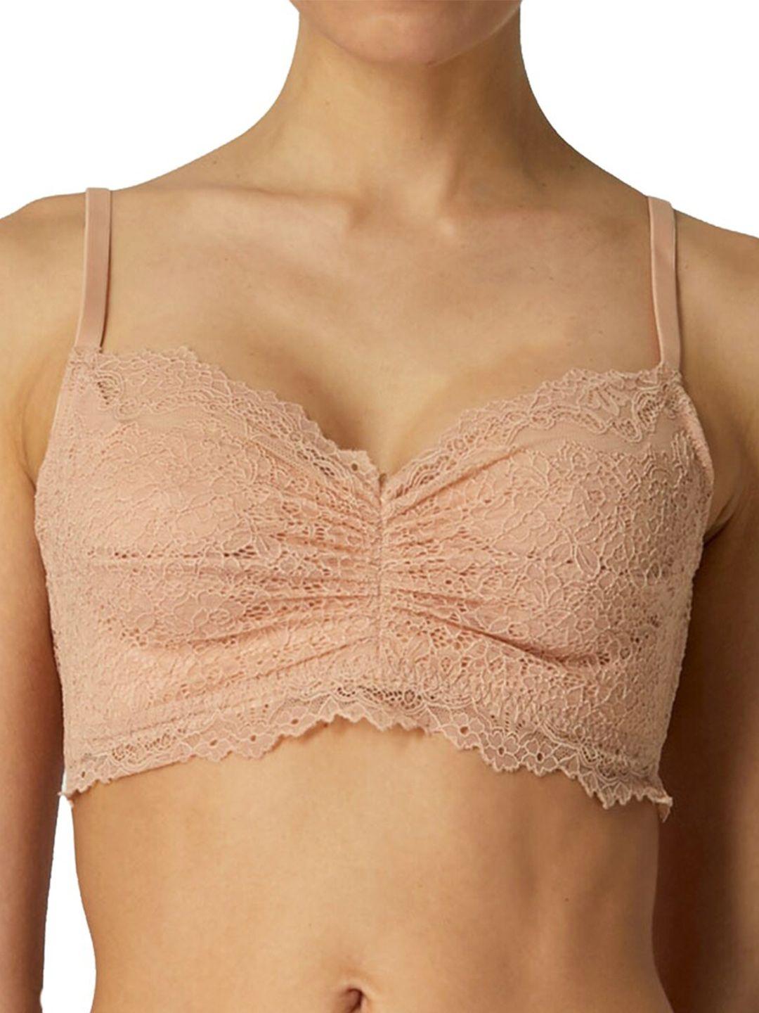 yamamay lightly padded  underwired 360 degree support bralette lace bra
