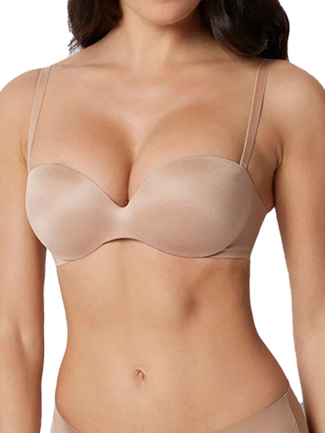 yamamay underwired non padded full coverage 360 degree support seamless bandeau bra