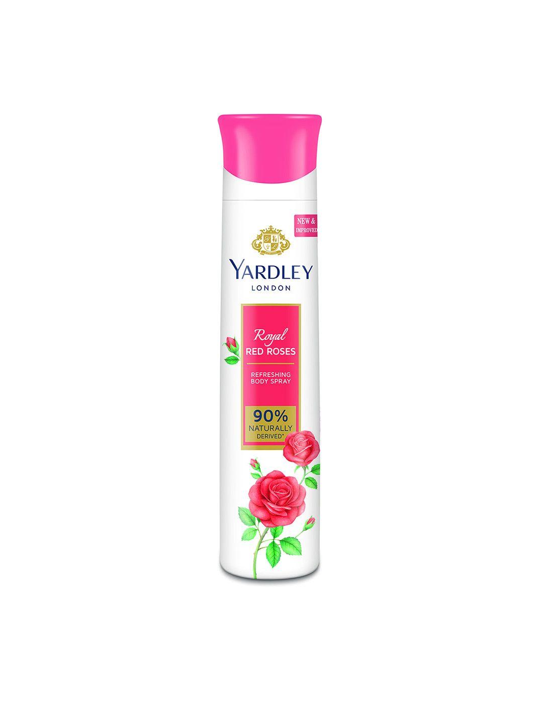 yardley london women royal red roses refreshing deodorant body spray - 150 ml