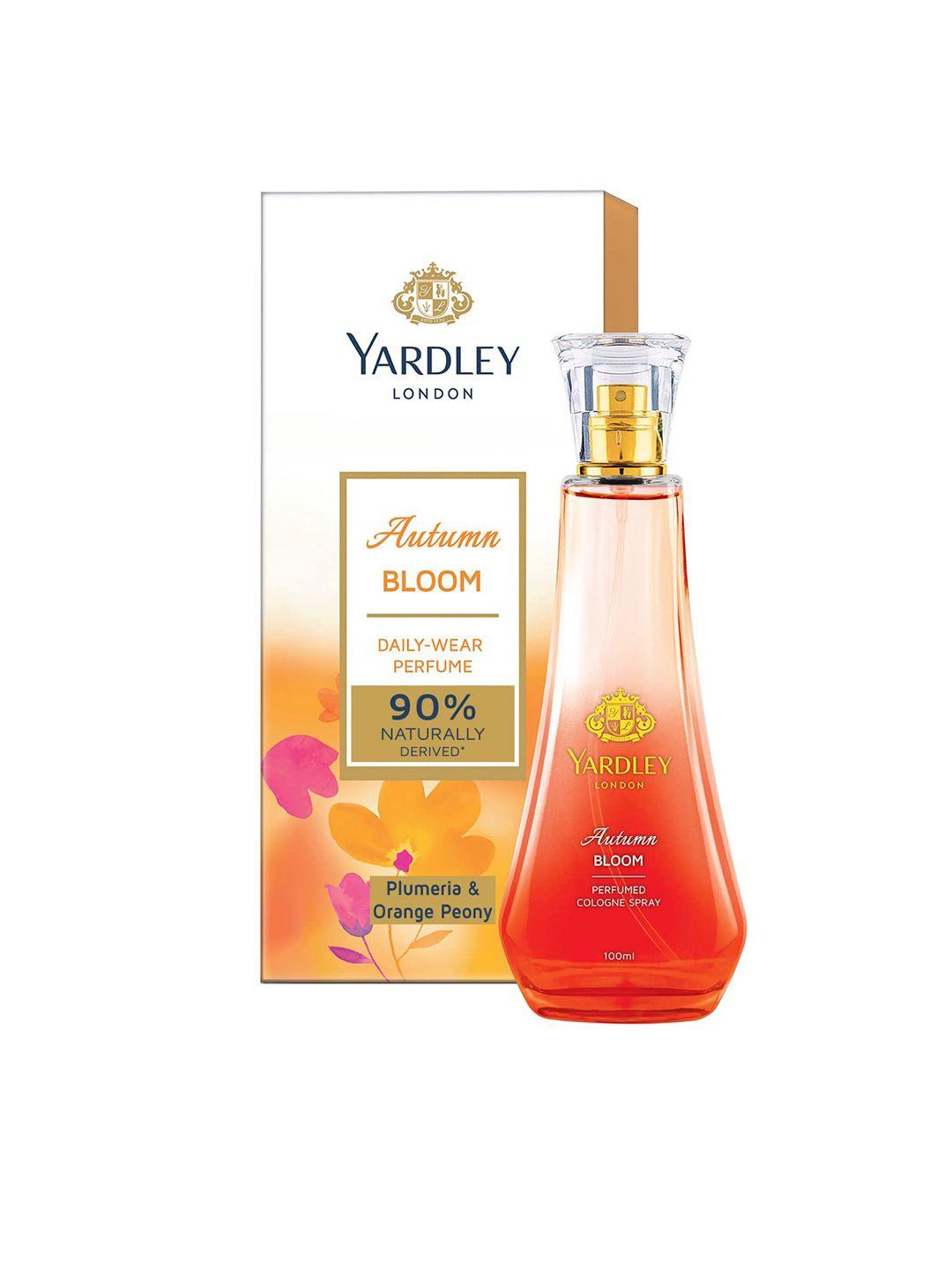 yardley london autumn bloom plumeria & orange peony perfumed cologne spray - 100 ml