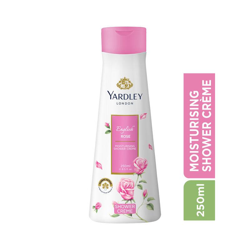 yardley london english rose shower creme (body wash), with natural floral essence & shea butter