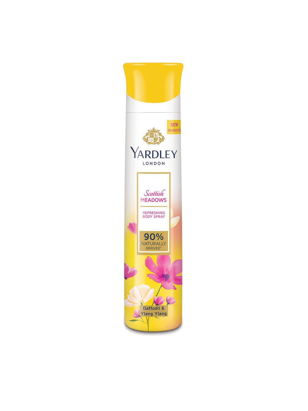 yardley london scottish meadows refreshing deodorant body spray - 96g(150ml)