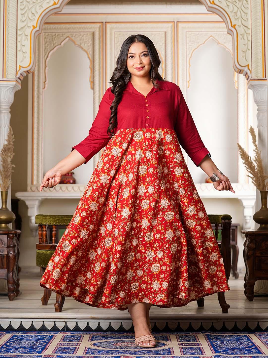 yash gallery maroon floral print formal maxi dress