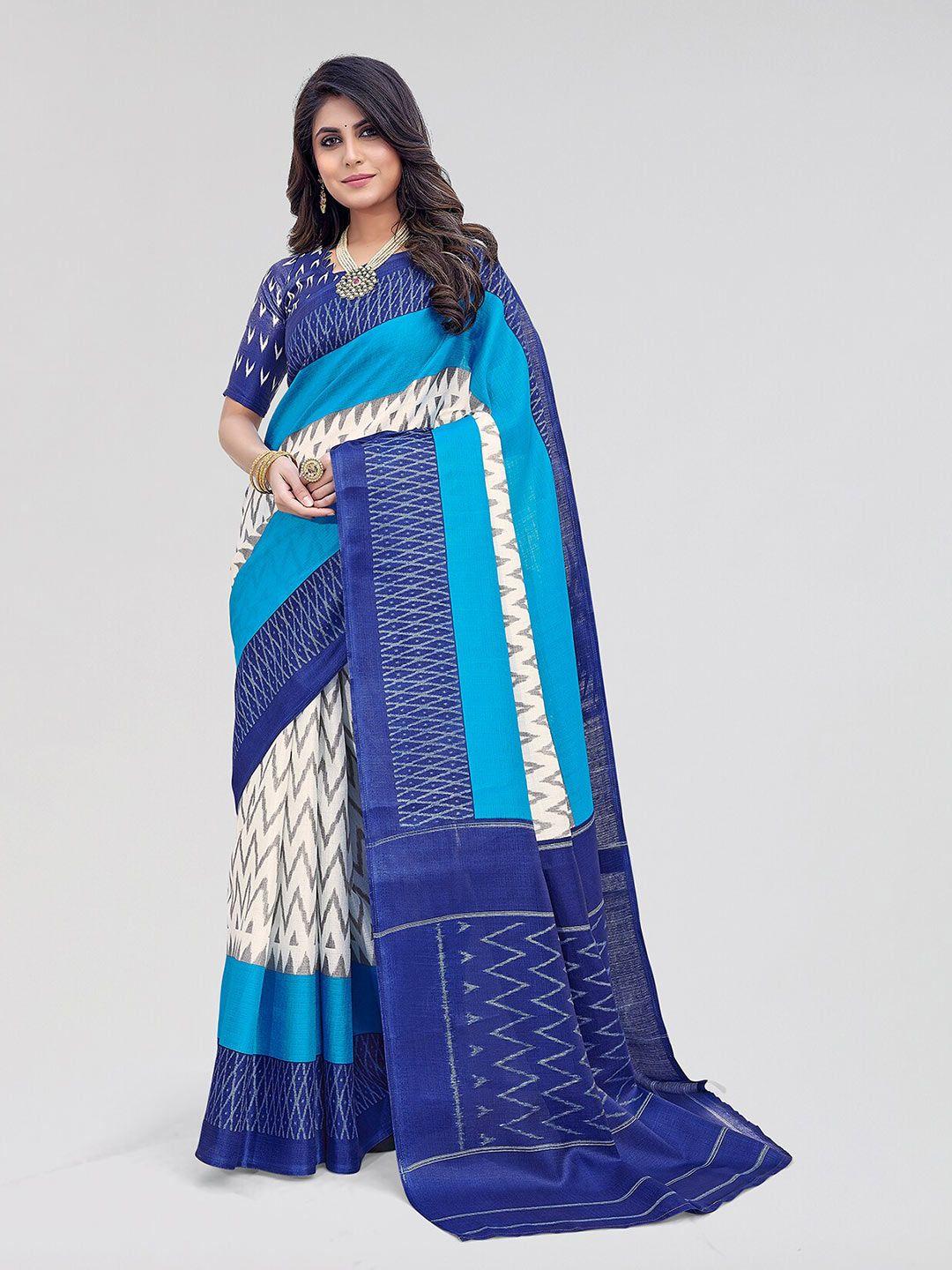 yashika geometric printed saree