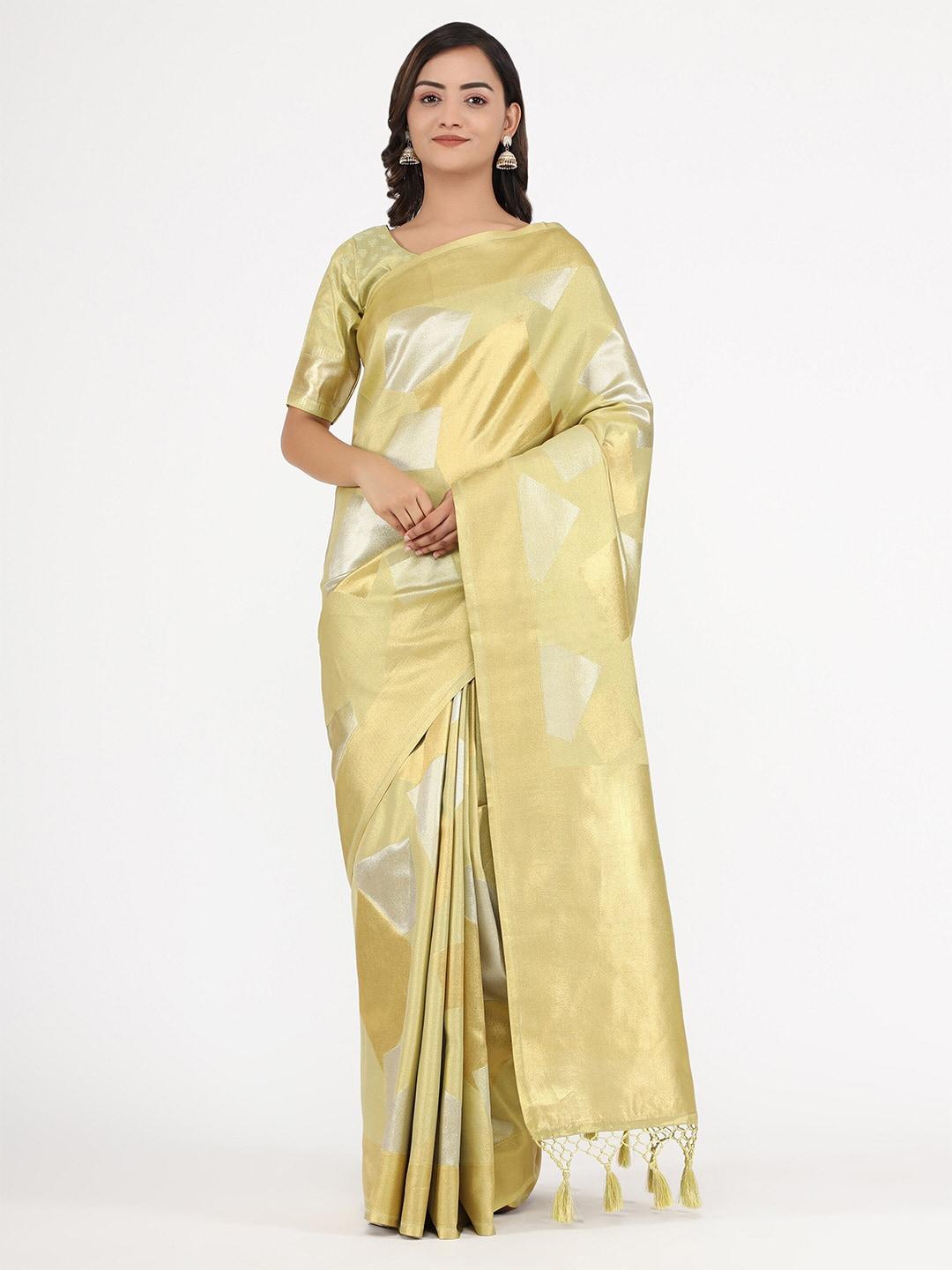 yavira silk ethnic motifs woven design zari kanjeevaram saree