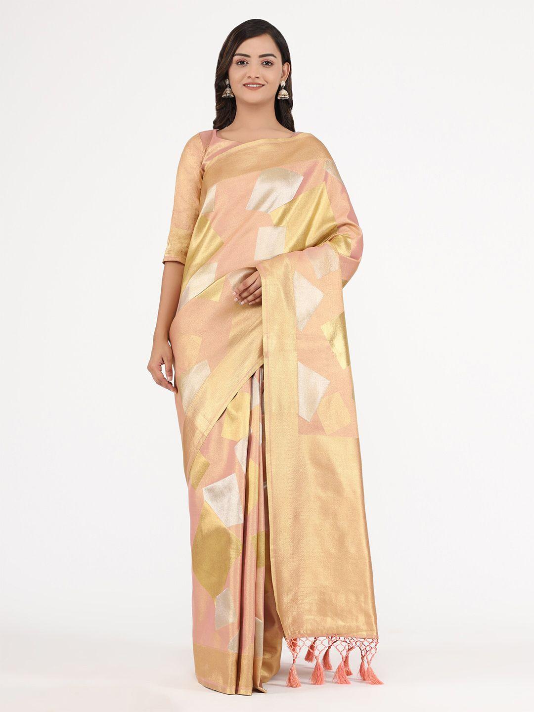 yavira silk woven design zari kanjeevaram saree