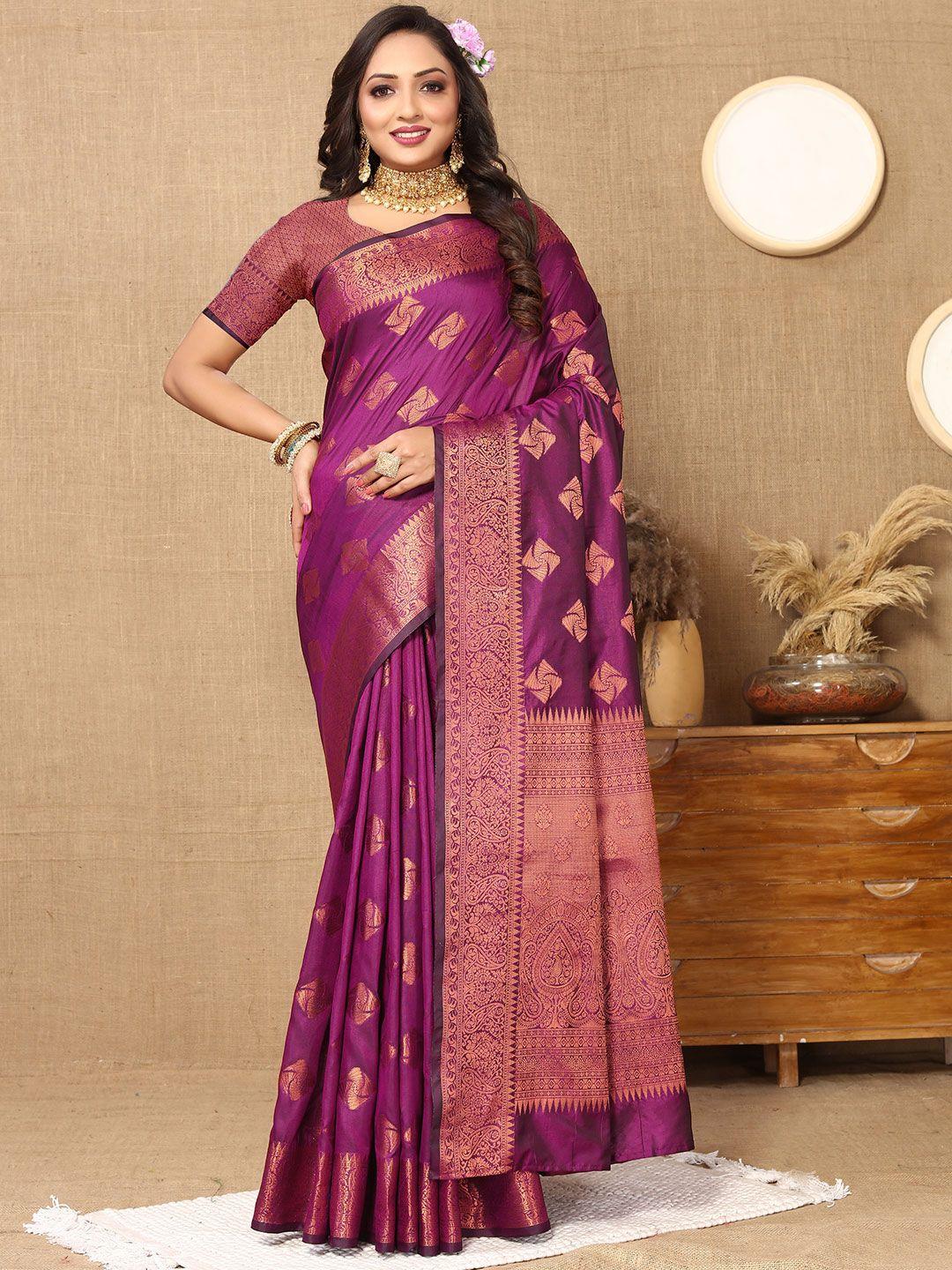 yavira silk ethnic motifs woven design zari banarasi saree