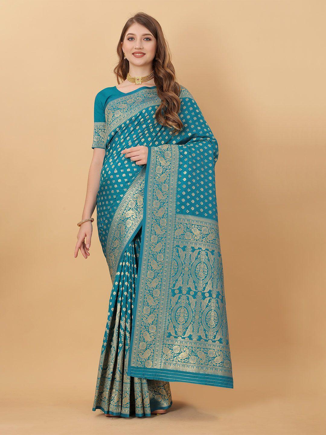yavira silk ethnic motifs woven design zari pure silk banarasi saree