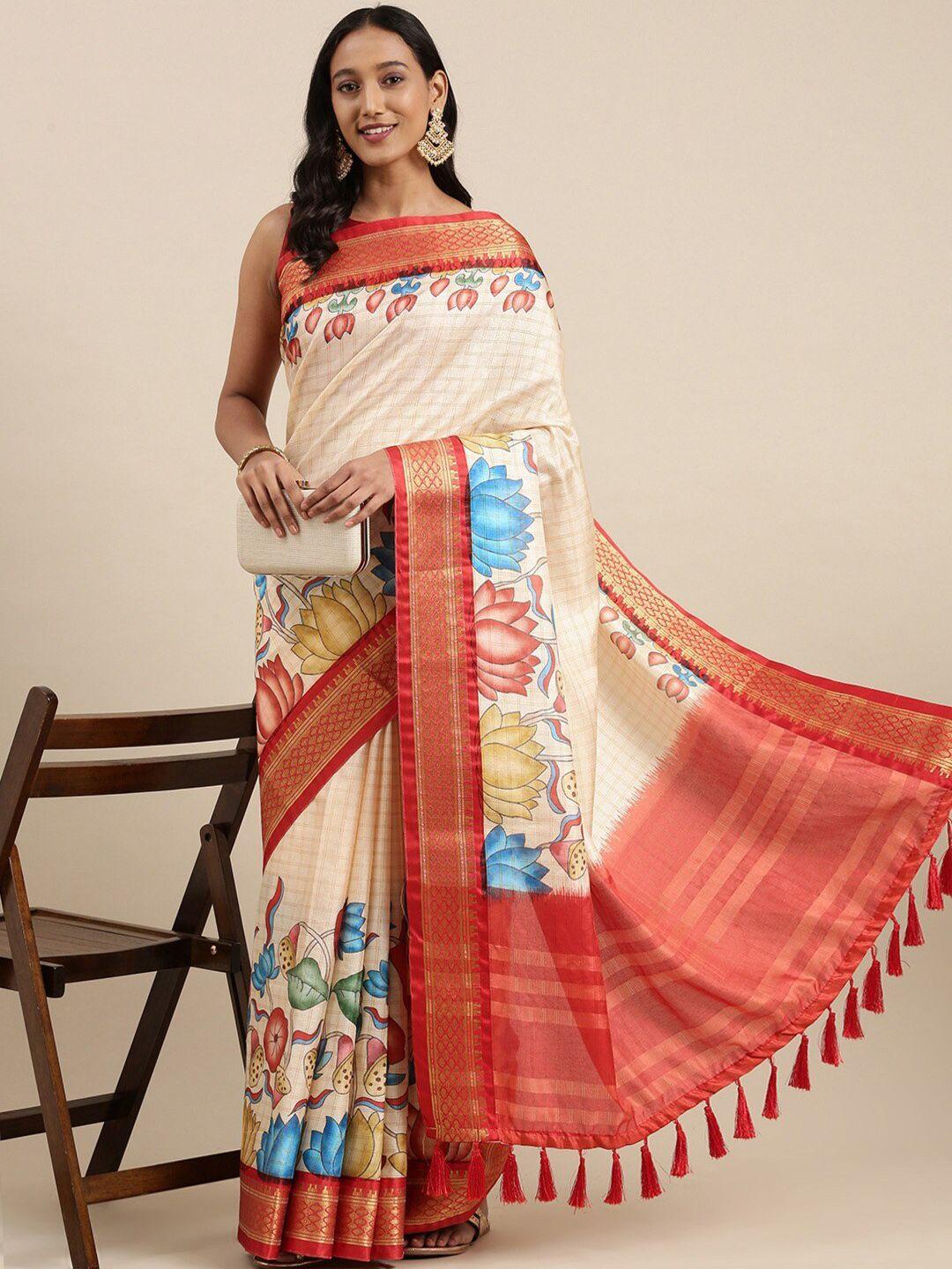 yavira silk floral woven design zari pure silk banarasi saree
