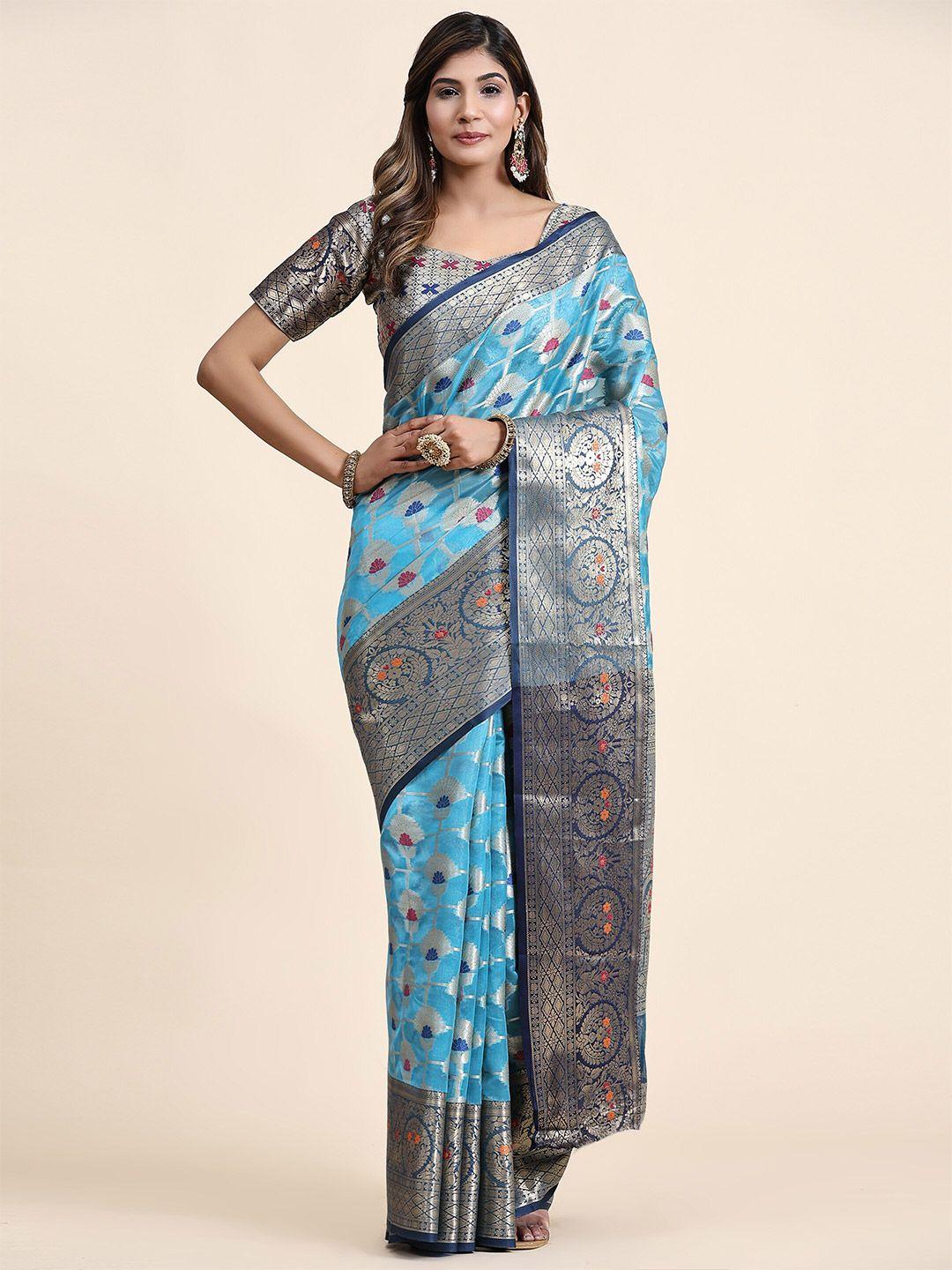 yavira silk woven design zari banarasi saree