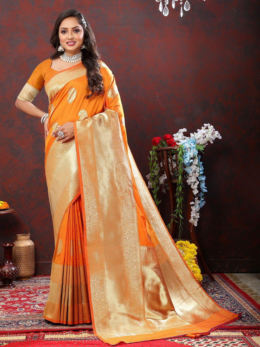 yavira silk woven design zari banarasi saree