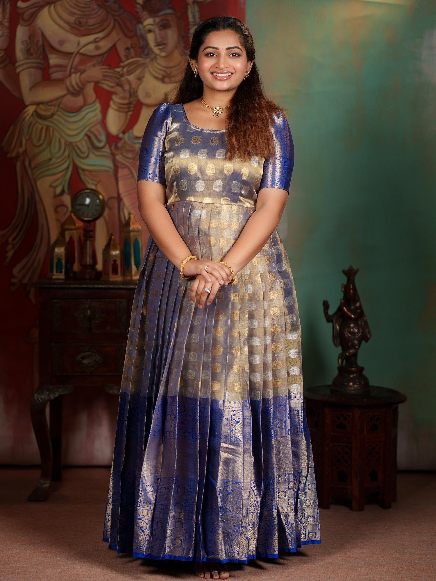 yazhini blue dress