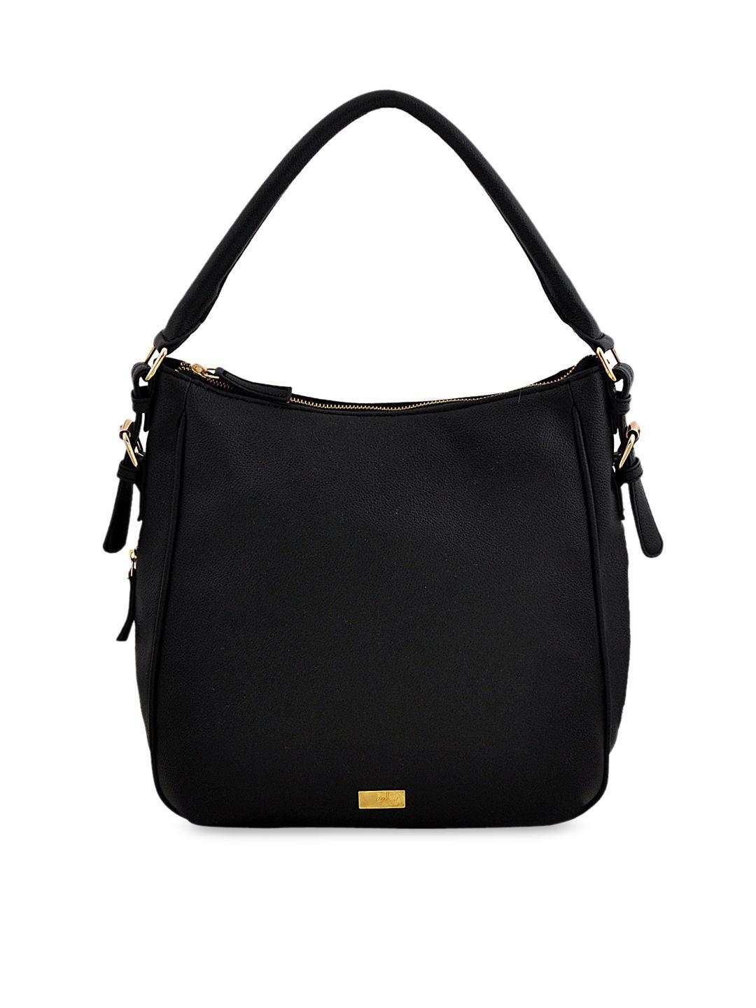 yelloe black shopper hobo bag