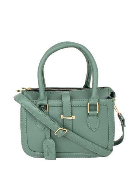 yelloe green solid medium handbag