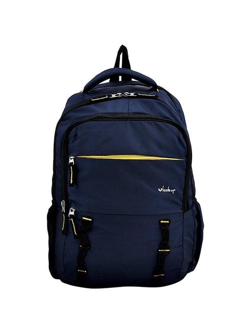 yelloe navy medium laptop backpack