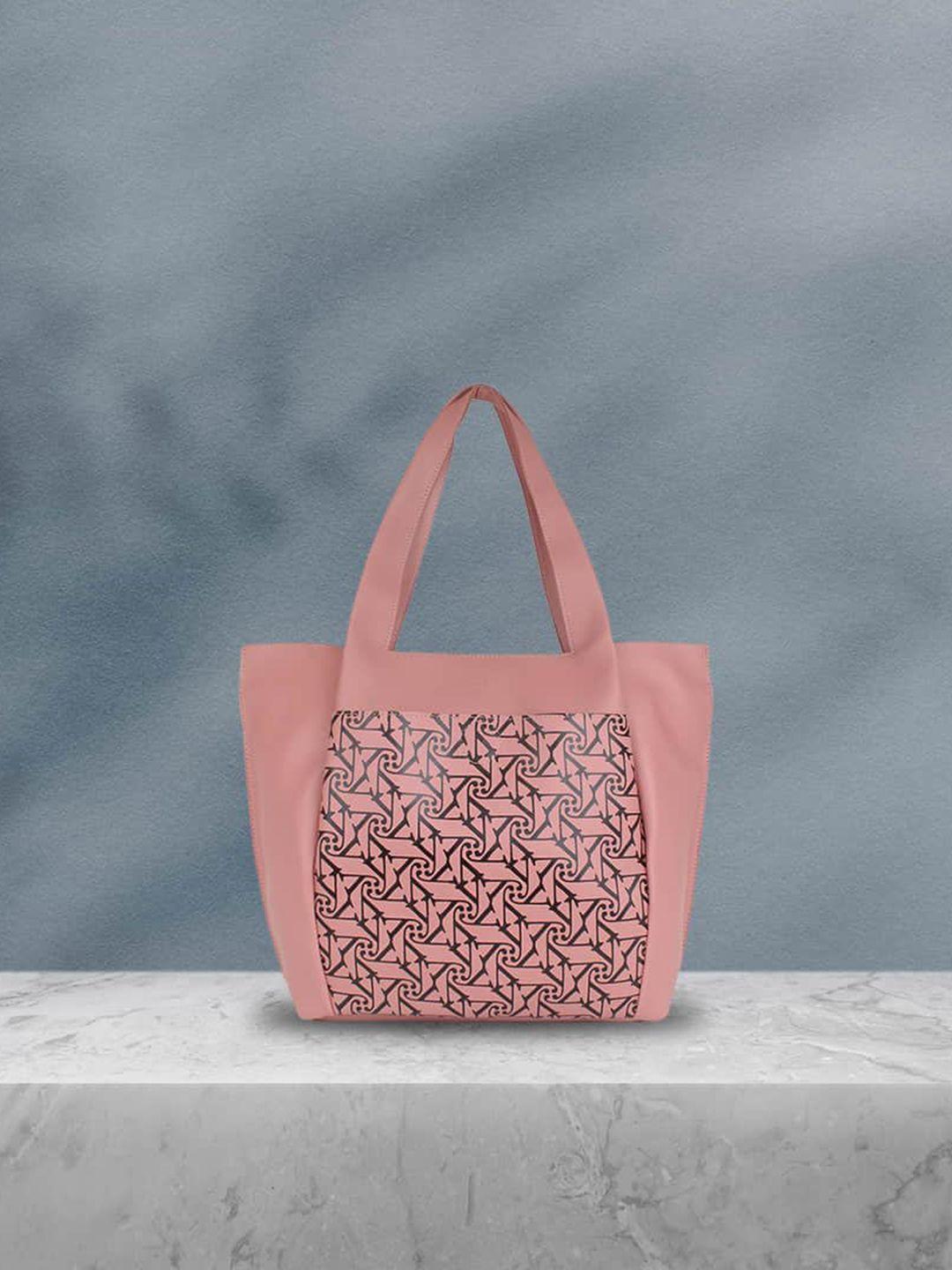 yelloe printed oversized shopper shoulder bag