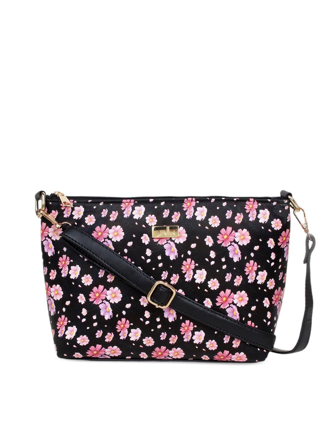 yelloe printed structured sling bag