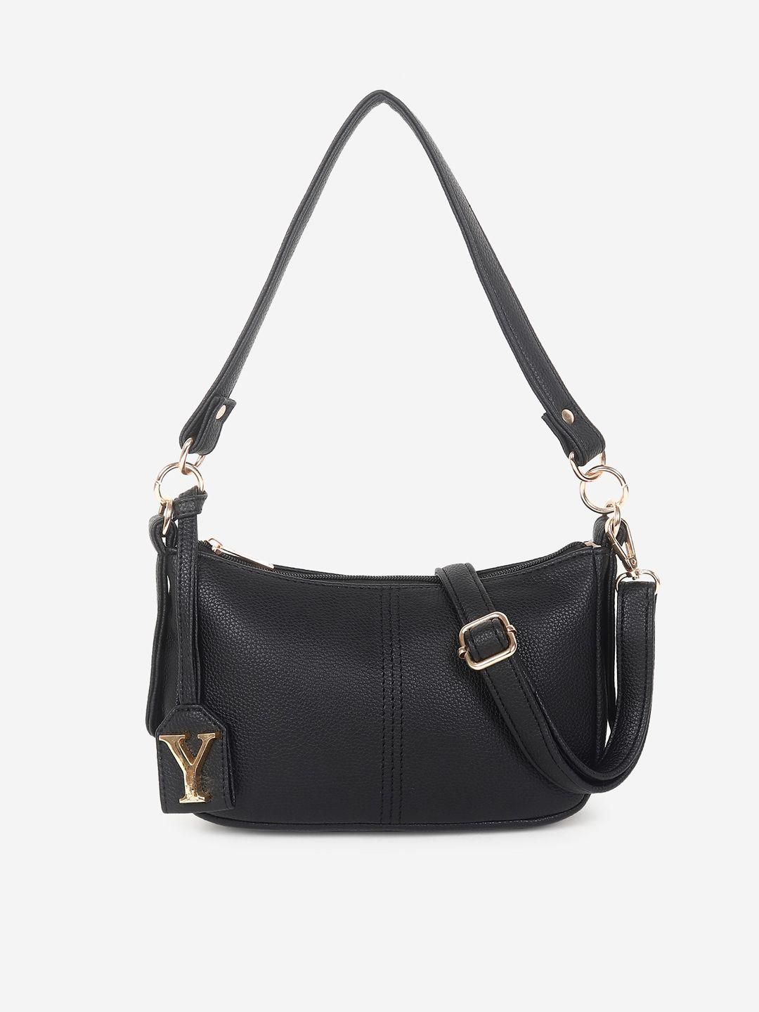 yelloe structured synthetic leather sling bag